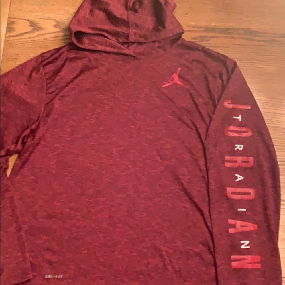 Jordan Air youth XL dri-fit long sleeve hoodie